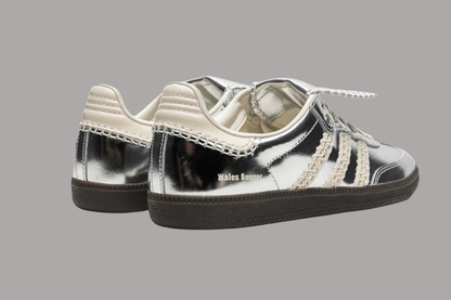 Metallic Silver Heritage Sneakers – Premium Retro Edition